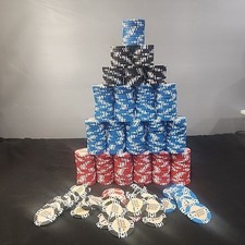 World Poker Tour WPT Set Of 400 Chips 125 Red 200 Blue 75 Black