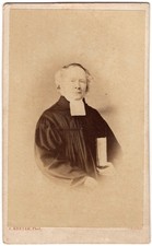 Antique CDV Circa 1870s C. Koster Old Handsome Clergyman Pastor Varel Germany