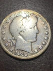 1915 Barber Half Dollar