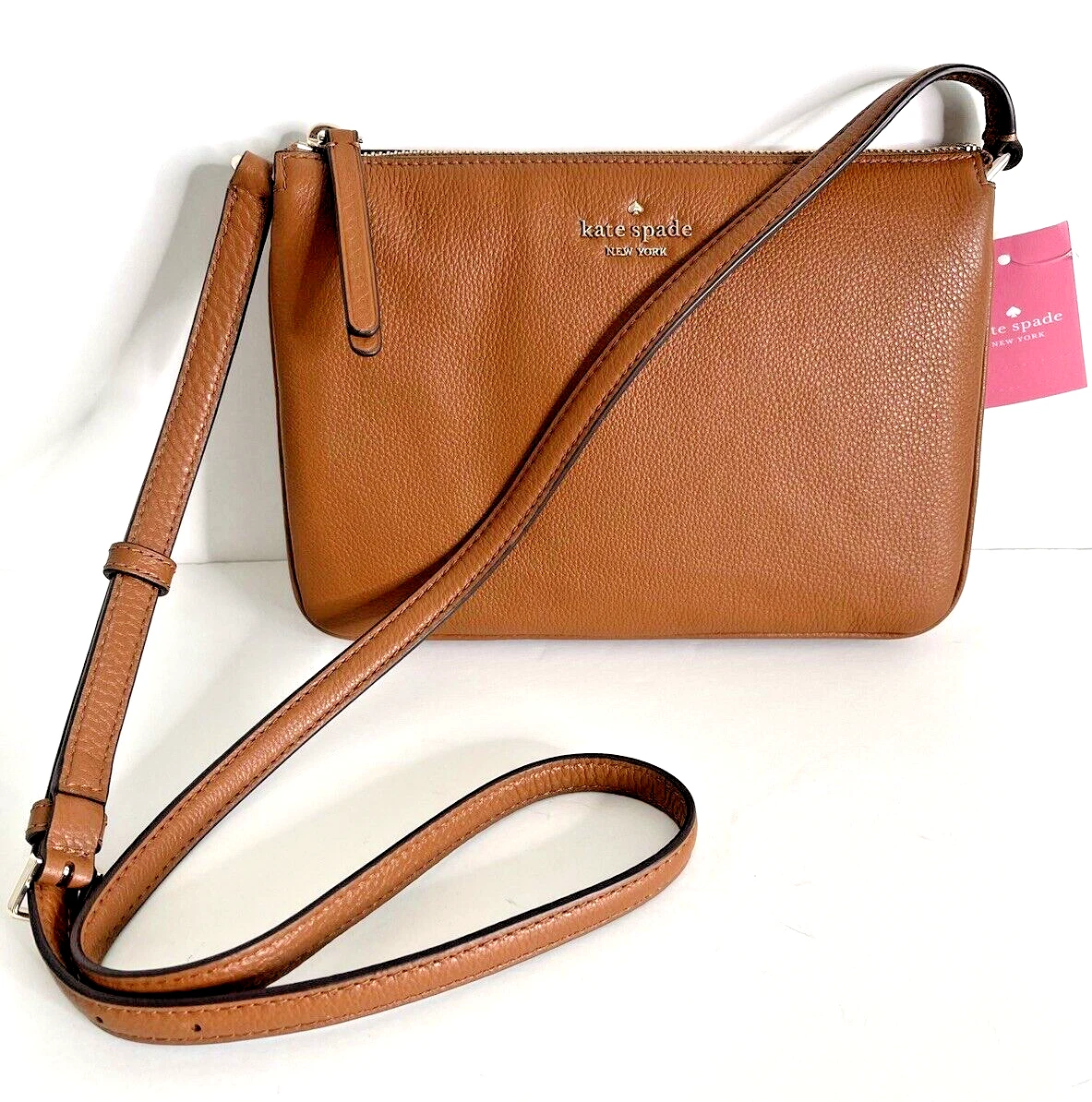 kate spade new york BLEECKER SMALL CROSSBODY - Across body bag - timeless  taupe/beige - Zalando.co.uk