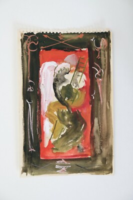 Janine Janet - Original Painting - Gouache - Decor For A Display Case 1