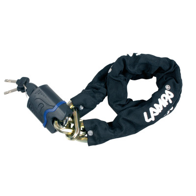 Maxi Diebstahlsicherung Kette für Motorrad Motor Roller mit Panzerschloss 120cm 12mm