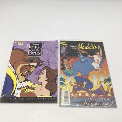 Marvel Disneys Alladin 1 1994 All New Adventures #1 + Beauty And The Beast READ