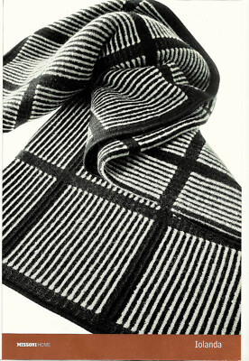 MISSONI HOME PLAID 100% SHETLANDWOLLE 130x185cm NOLAND T20 SPECIAL