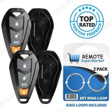 2 Replacement for Dei Viper EZSDEI7141 Remote Car Fob Shell Case Aftermarket 4b