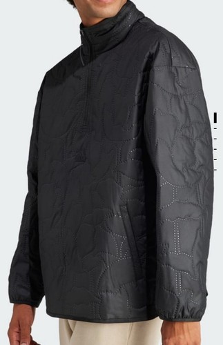 Size L Adidas MEN'S CITY ESCAPE COVER-UP LIGHTWEIGHT SWEATSHIRT, BLACK - Picture 6 of 10