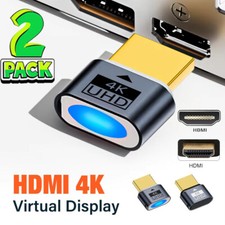 4K HDMI Dummy Plug Virtual Monitor Display Emulator Headless Display Adapter