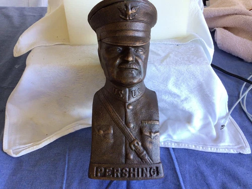 Military General Pershing  ( WW1 - 1918 ) Cast Bank Heavy- 4-lbs