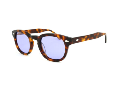 Sonnenbrille X-LAB 8004 Muscot Style polarisiert dunkel Havanna lila