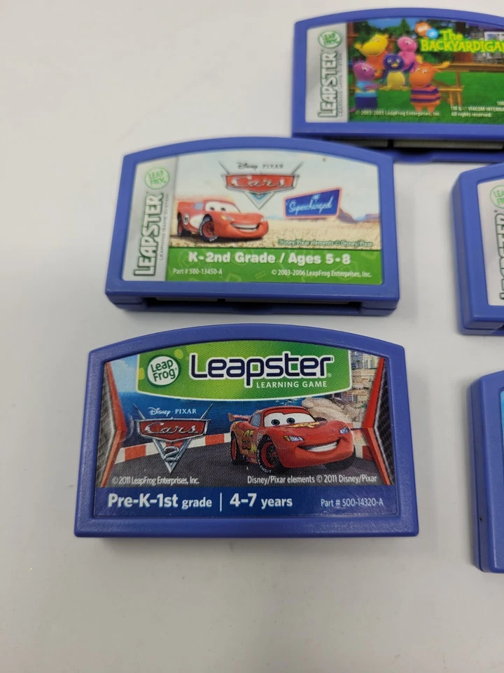 Leap Frog Leapster LeapPad Game Cartridges CARS DORA PET Lot 5 UNTESTED Read - Image 4 of 4