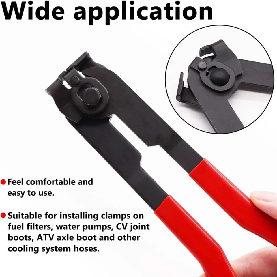 Herramienta de alicates de abrazadera de arranque de eje articulado CV con 18 bandas de prensado para automóvil/ATV Foto 3 de 4