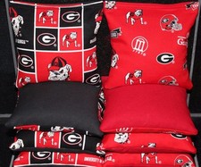 University of GEORGIA BULLDOGS Cornhole Bean Bags 8 ACA Regulation UGA Toss Bags