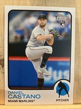 2022 Topps Heritage High Number Daniel Castano RC Miami Marlins #702