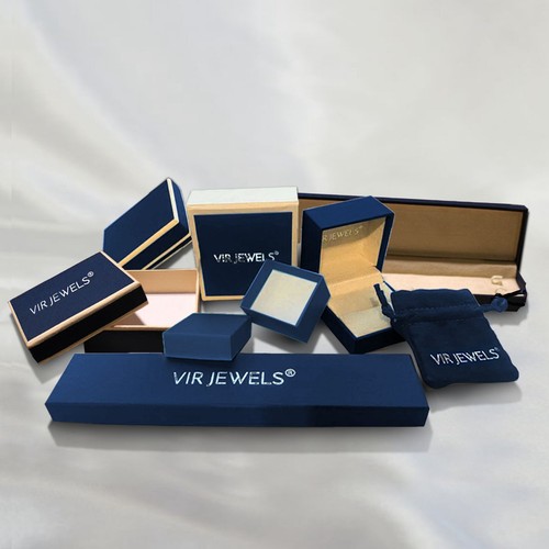 Pendientes de tachuelas de zafiro azul creados por 1,80 quilates de oro 14 K 6 mm redondos con empuje - Imagen 5 de 8