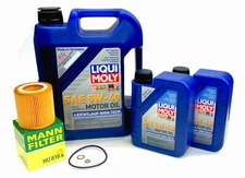 7x LiTer Liqui Moly 5W-40 Engine Motor Oil +MANN Filter Kit For BMW VERiFy YEAR?