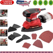 Corded 4-in-1 Multi-Function Detail Sander with Dust Collection & Attachments