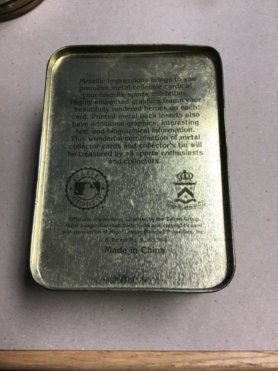 1995 Metallic Impressions Iron Oriole Cal Ripken Jr. 5 Metal Card