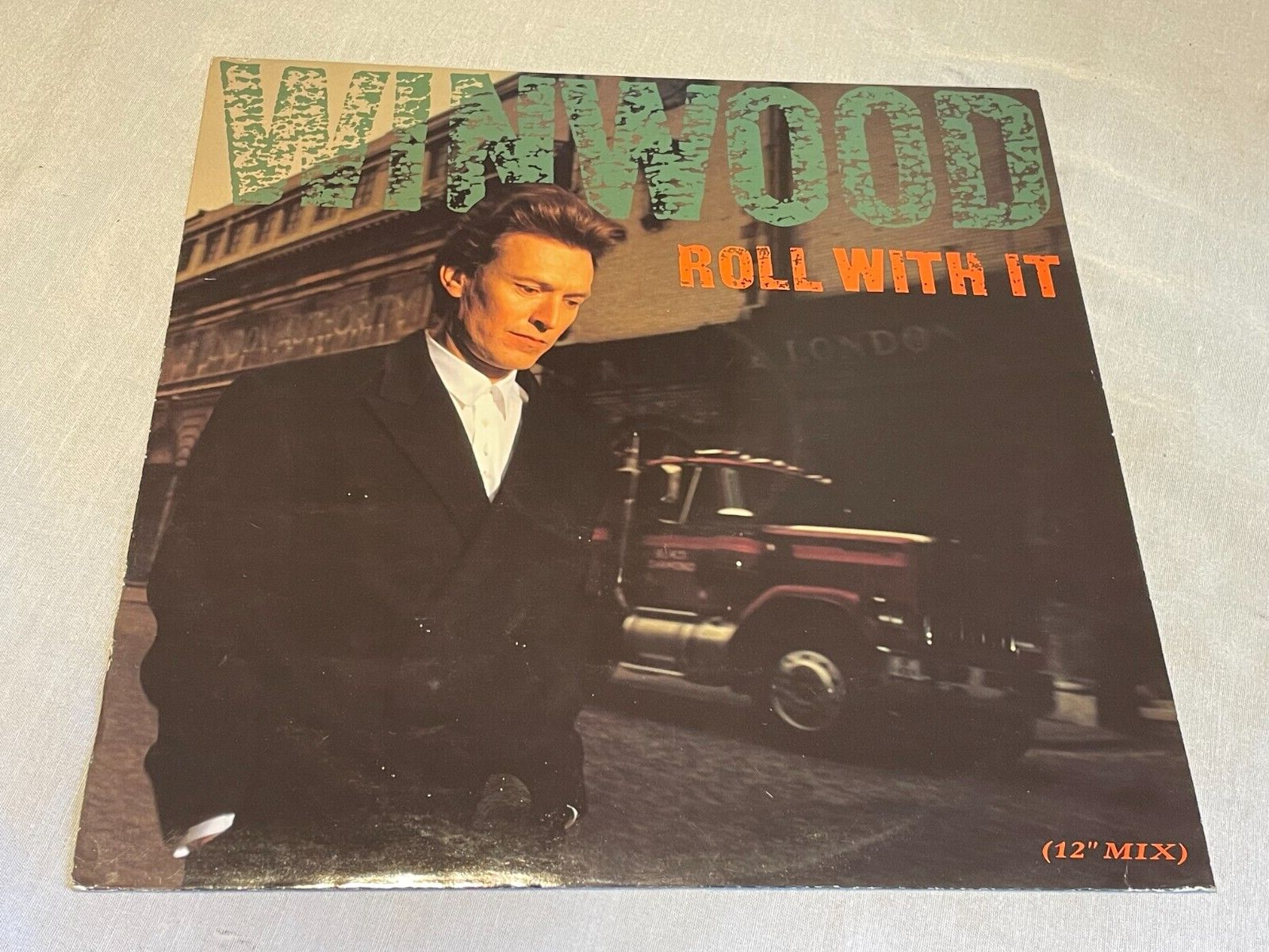Steve Winwood - Roll With It - Vinyl Record 12"" Single - 1988 Virgin VST 1085