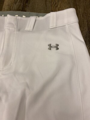 Under Armour Girls' UA Strike Zone White Softball Pant Youth X-Large