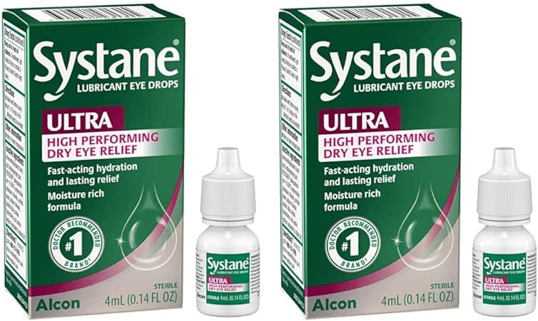 Ultra Lubricant Eye Drops, 0.14 Fl Oz - Fast Relief for Dry Eyes