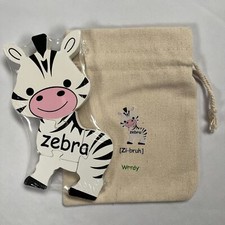 Wordy Bilingual Puzzle Set Toddlers Zebra Early Childhood Education Toy Spanish
