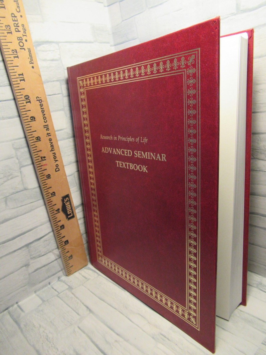 Research in Principles of Life/Advanced Seminar Textbook/1986