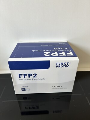 FFP2 Gesichtsmaske Staubmaske Partikel Einweg 50 Stck.