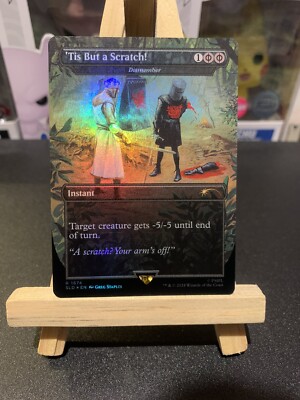 MTG SLD 1674 Tis But a Scratch! - Dismember - Foil - Secret Lair x Monty Python