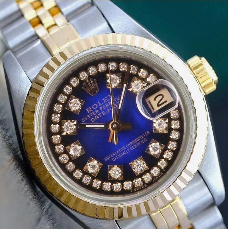 Rolex Datejust Two-Tone Blue Vignette 14KY