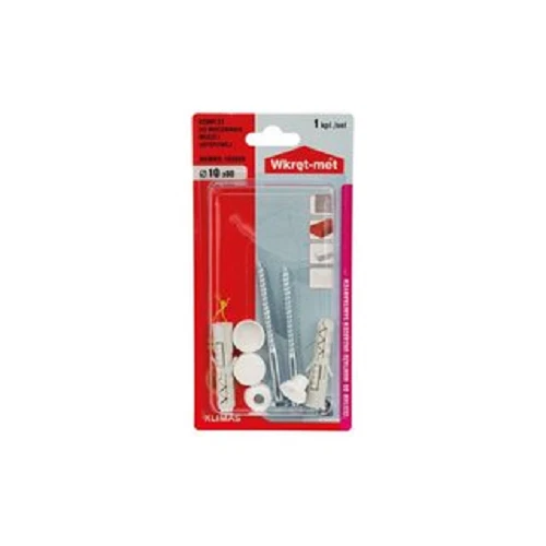 WREK MET Klimas Wkret-met Wand-WC Befestigungsset10 x 80mm, weiß, für Bodenbefestigung