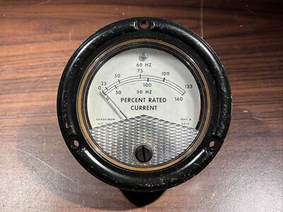Phaostron 637-16750 Percent Rated Current Meter 0-160hz 6625-00-004-8066