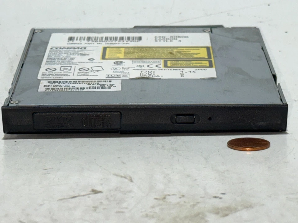 COMPAQ E500 - 168003-336 8X CD DVD-ROM DRIVE MODEL DRN-8080B - Image 3 of 4