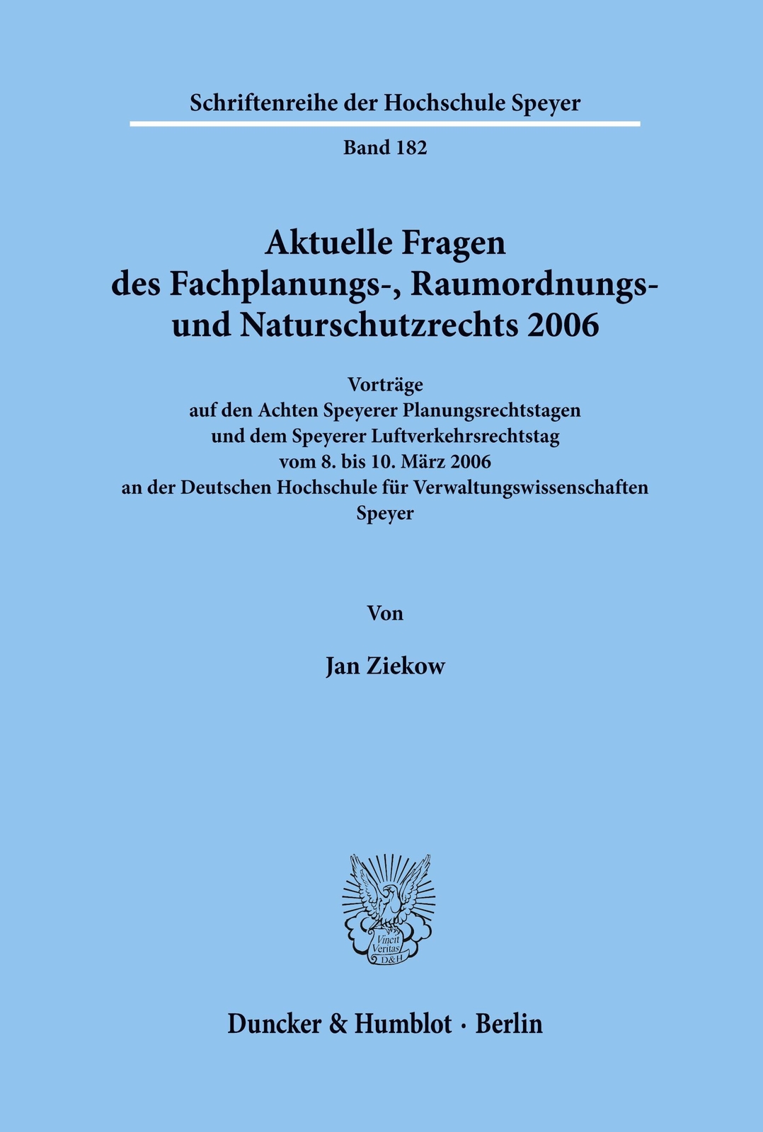 Thumbnail - Aktuelle Fragen Des Fachplanungs-, Raumordnungs- Und Naturschutzrechts