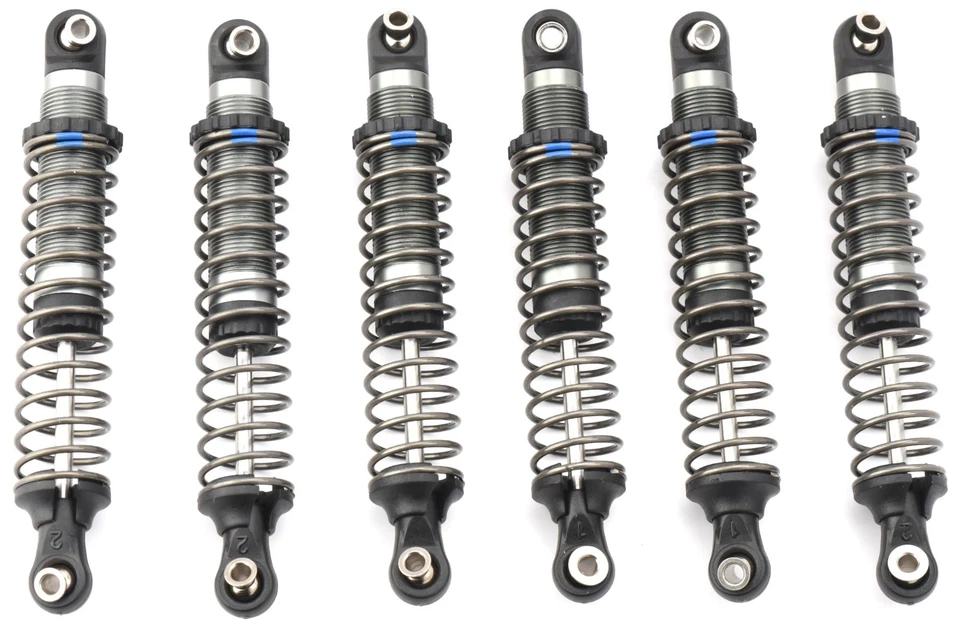 Fits TRX-6x6 Flatbed HAULER (88086-4) - SHOCKS (frt/rr dampers w/Springs Traxxas - Image 2 of 4