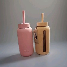 Lot of 2 Bink 27oz Day Water Bottle Straw Cap - Orchid  Latte Bundle
