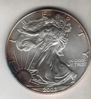 2002 WALKING LIBERTY AMERICAN EAGLE .999 FINE SILVER DOLLAR COIN 1oz. $1 USA A
