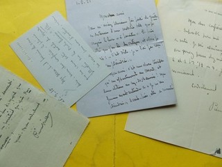 Pierre MILLE (1864 1941) Ecrivain. COLONIE. Académie GASTRONOME. 4x AUTOGRAPHE