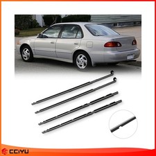 4 For Toyota For Corolla 95-02 Door Outer Window Moulding Weatherstrip Seal Belt 4 For Toyota For Corolla 95-02 Door Outer Window Moulding Weatherstrip Seal Belt