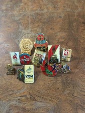 Vintage Olympic Pin Lot Atlanta 1996 Coca-Cola USA Visa Torino Beijing Salt Lake