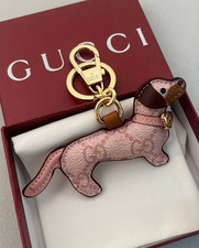 GUCCI Pink Charm Handmade Dog Keychain Gift K...