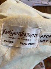 Yves Saint Laurent Vintage 1970-80s Wool Flat Front Trouser 36 x28 Made inFrance