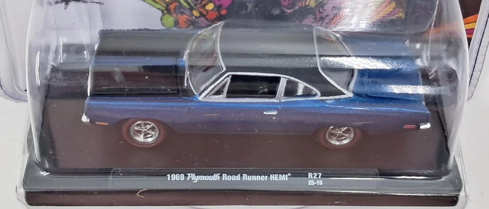 2025 M2 O'Reilly Exclusive 1969 Plymouth Road Runner Hemi Wheel Swap 1/5000 NEW! - Image 3 of 4