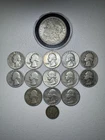 Lot Morgan Dollar(1921), Washington Quarter (1935-64), Mercury Dime (1945)