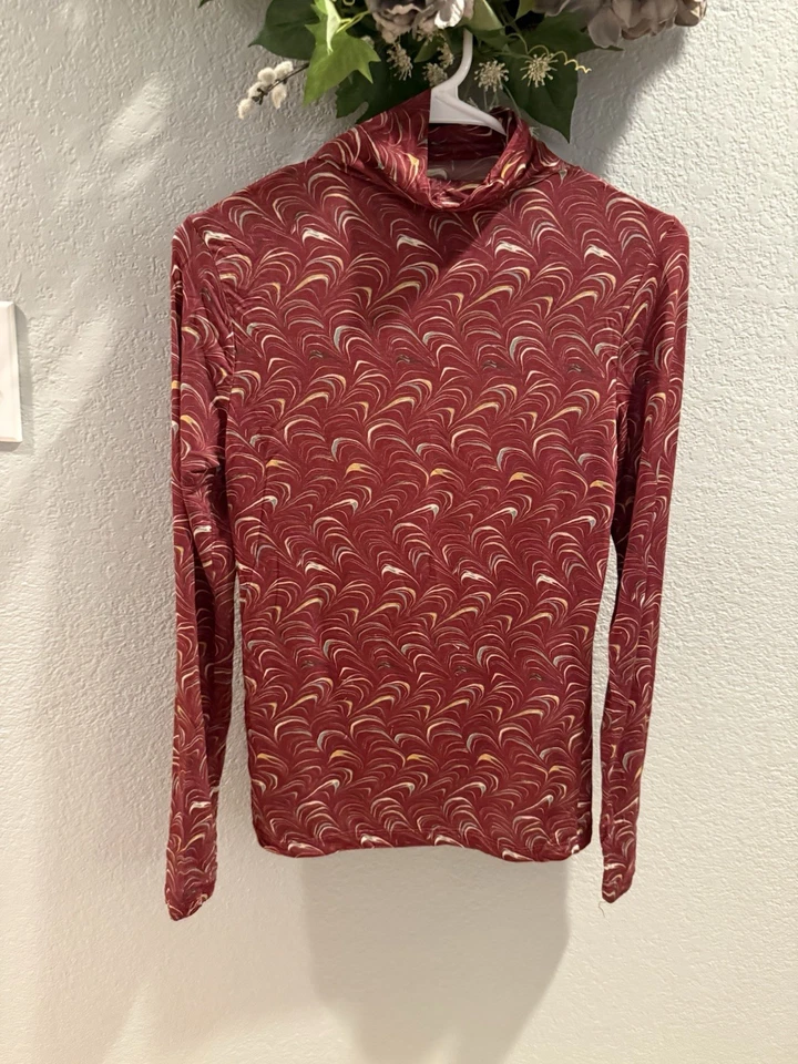 Ulla Johnson Aurelia Turtleneck Claret Red Size P - Image 2 of 4