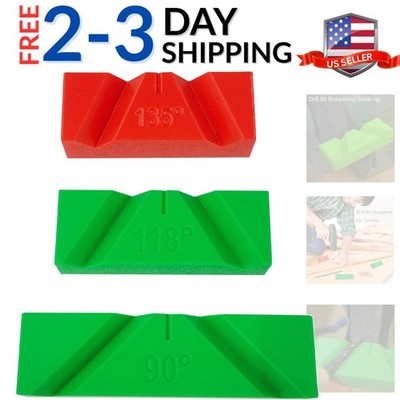 Drill Bit Sharpening Guide Jig   90° 118° and 135° Angle Manual Drill Bit Gri...