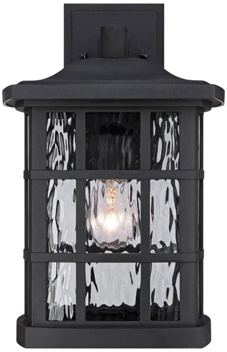 Quoizel Stonington 15 1/2" High Matte Black Outdoor Wall Light - Picture 2 of 3