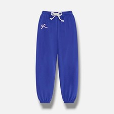 With Jules Big Girls Blue Bow-Graphic Jogger Sweatpants Size S