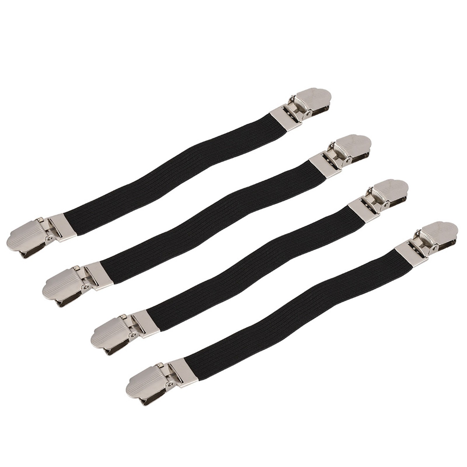 4X Elastic Crisscross Bed Mattress Sheet Straps Dual Head Clips Gripper Holde HG