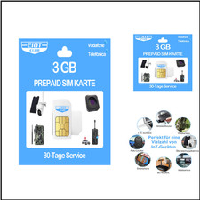 EIOTCLUB 3GB Daten SIM Karte 30 Tage Prepaid &ndash; 4G LTE Internet