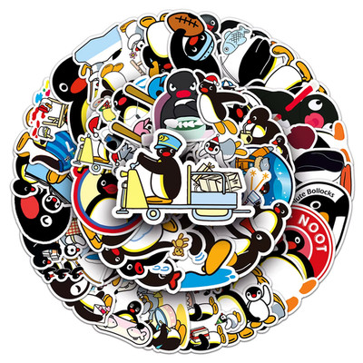 50x PINGU sticker decal penguin dough stickers dough animation animation cult